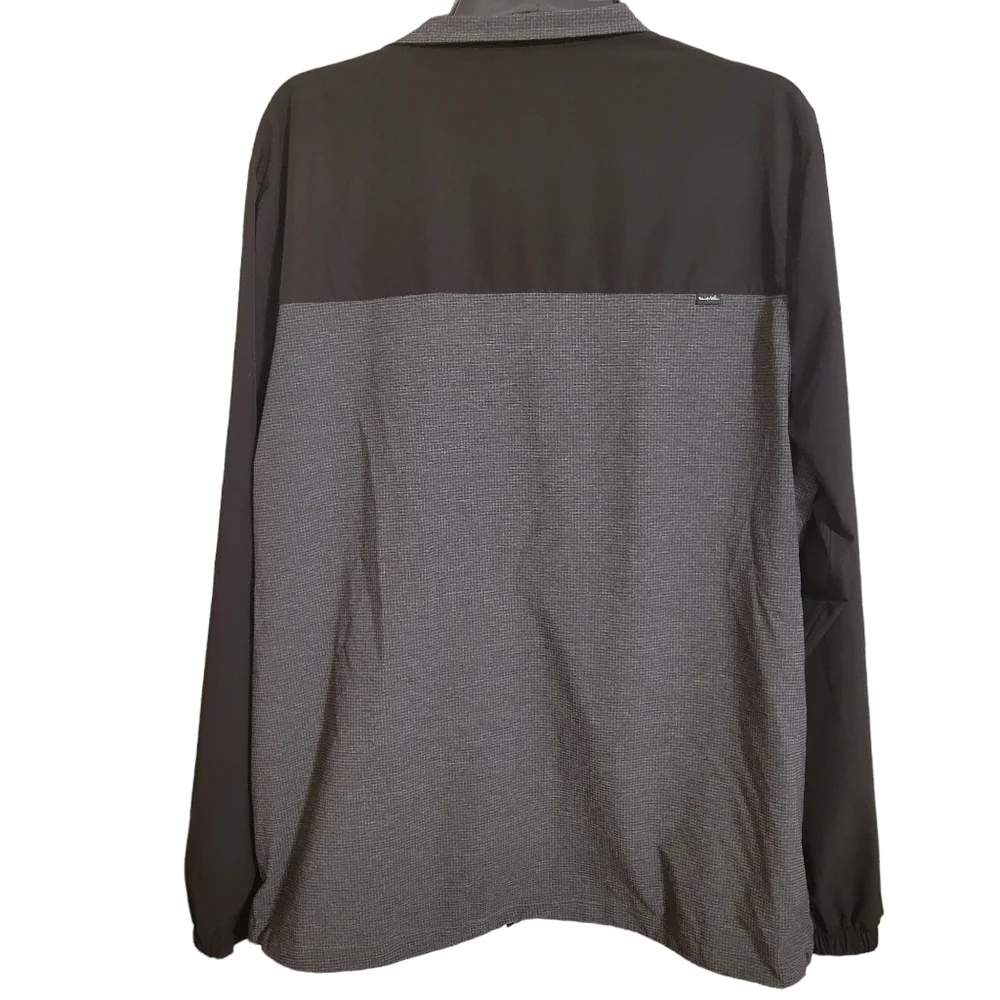 Travis Mathew Black Lightweight Golf Windbreaker Jacket